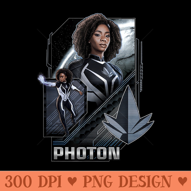 Marvel The Marvels Photon Monica Rambeau Super Hero Panels - High Resolution PNG Designs - Limited Edition And Exclusive Designs