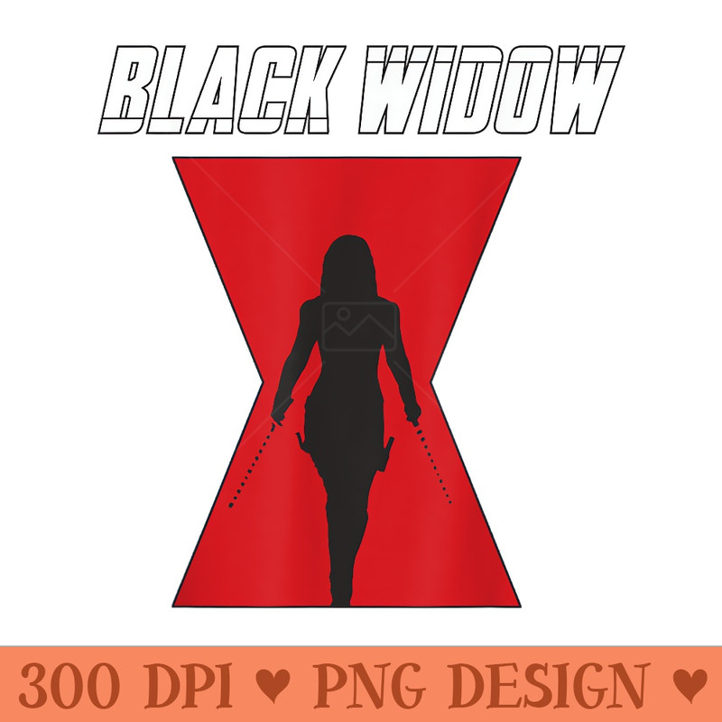 Marvel Black Widow Logo Silhouette - PNG clipart download - Revolutionize Your Designs