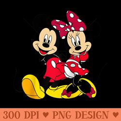 disney big mickey and minnie mouse raglan baseball - transparent png clipart