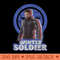 Marvel The Falcon And The Winter Soldier Bucky Retro - High Resolution PNG image download - Stunning Sublimation Graphics