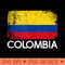 Colombian Flag Vintage Made In Colombia - PNG Clipart - Unique And Exclusive Designs