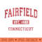 Fairfield Connecticut CT Vintage Athletic Sports Design - PNG design assets - Spice Up Your Sublimation Projects
