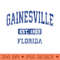 Gainesville Florida FL Vintage Athletic Sports Design - High Quality PNG Clipart - Create with Confidence