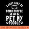 Poodle Dog Owner Pet Breeders Water Retriever Coffee Lover - Digital PNG Downloads - Instant Access To Downloadable Files