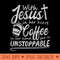 Vintage Jesus In Her Heart Matching Christian Coffee Lover - Exclusive PNG designs - Bring Your Designs to Life