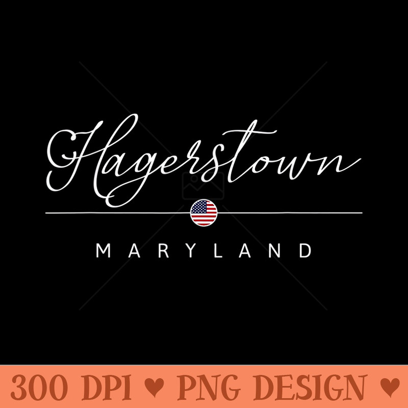 Hagerstown Maryland MD on Hagerstown - PNG Design Files - Perfect for Personalization
