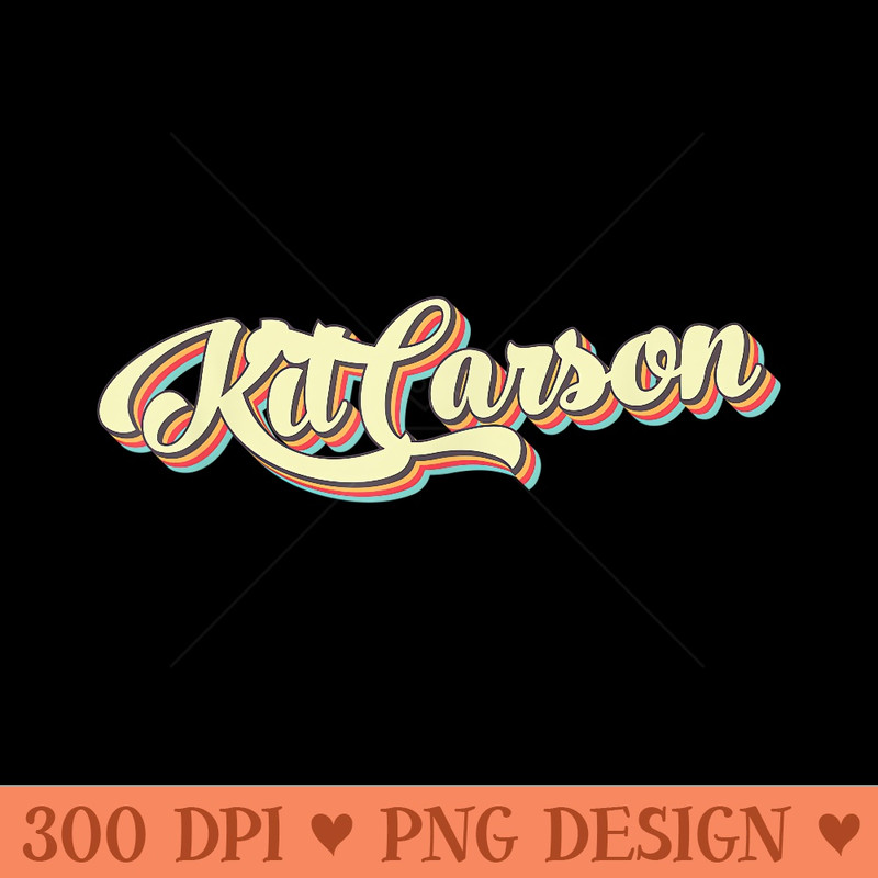 Kit Carson T Retro Art Baseball Font Vintage - Digital PNG Artwork - Perfect for Sublimation Mastery