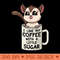 SUGAR GLIDER Coffee With Sugar - Unique PNG Artwork - Unique And Exclusive Designs