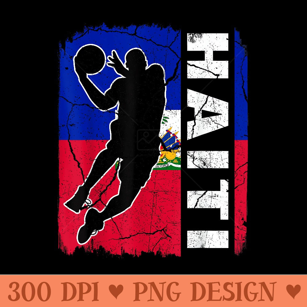 Haitian Basketball Player Haiti Flag Basketball Fans - PNG Download - Easy To Print And User Friendly Designs