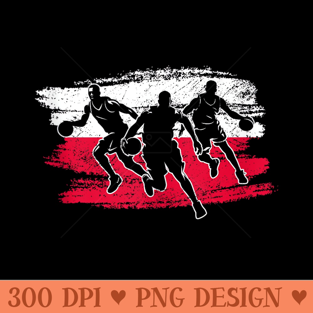 Basketball Player Poland Polish Polska - PNG Templates - Premium Quality PNG Artwork