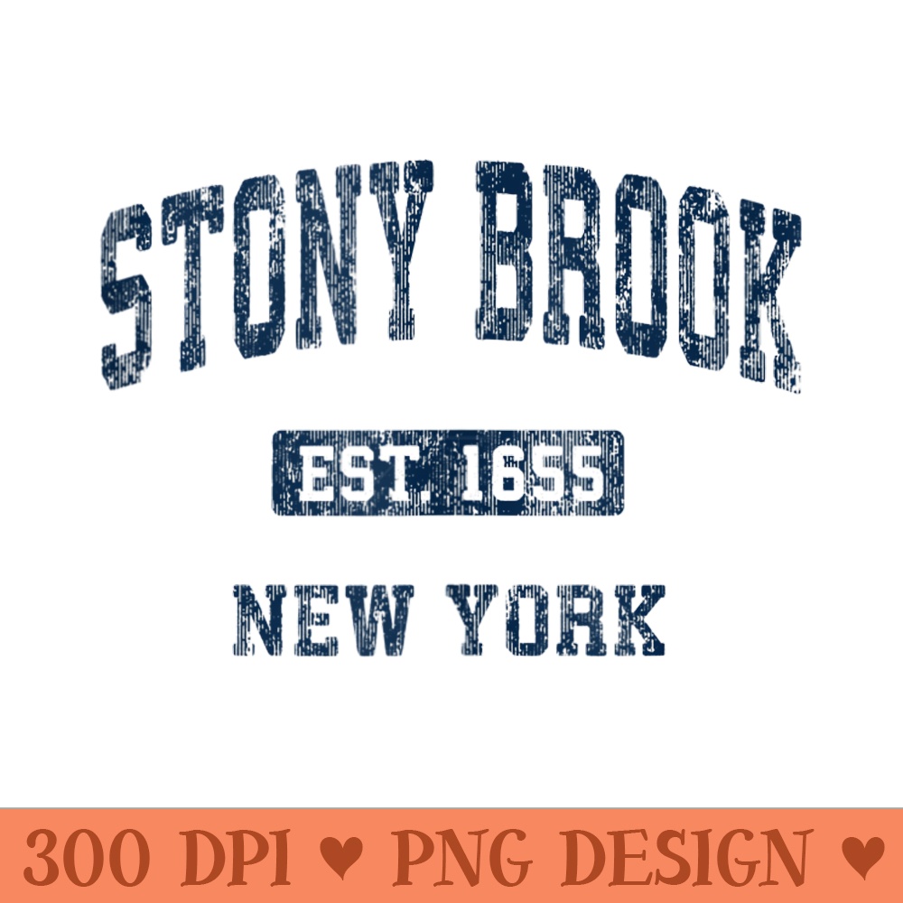 Stony Brook New York NY Vintage Athletic Sports Design - Digital PNG Downloads - Revolutionize Your Designs