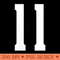Womens Number Eleven 11 Sports Team Uniform Birthday 11 - Vector PNG download - Trendsetting And Modern Collections