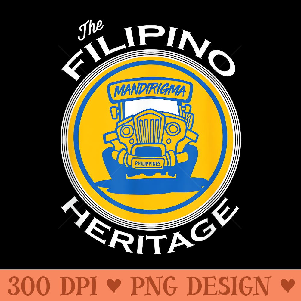 Oakland Filipino Design Wear, Pilipinas Jeepney Heritage - High Quality PNG download - Perfect for Creative Projects