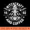 Occult Witch Coffee And Witchcraft - PNG download for graphic design - Easy To Print And User Friendly Designs