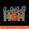 Basketball Mom Leopard Print Cheetah Proud Mom Sport - Digital PNG Artwork - Perfect for Sublimation Art
