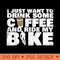 Drink Some Coffee And Ride My Bike Cycling T - Digital PNG Artwork - Versatile And Customizable Designs