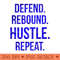 Funny and Strong Basketball Defense Rebound Hustle - PNG download - Unlock Vibrant Sublimation Designs