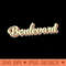 Boulevard T Retro Art Baseball Font Vintage - PNG download - Limited Edition And Exclusive Designs