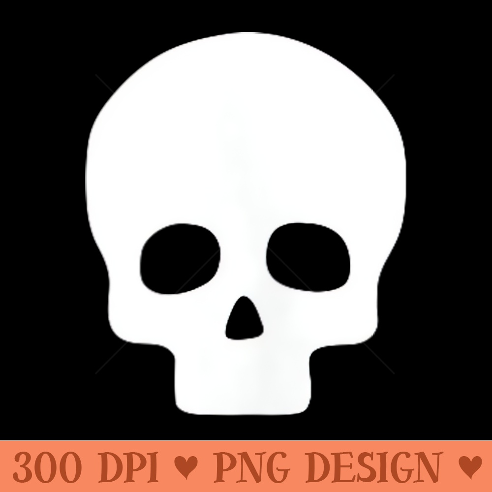 Simple Skull Design Classic Look For Skull Lovers - Beautiful PNG download - Spice Up Your Sublimation Projects