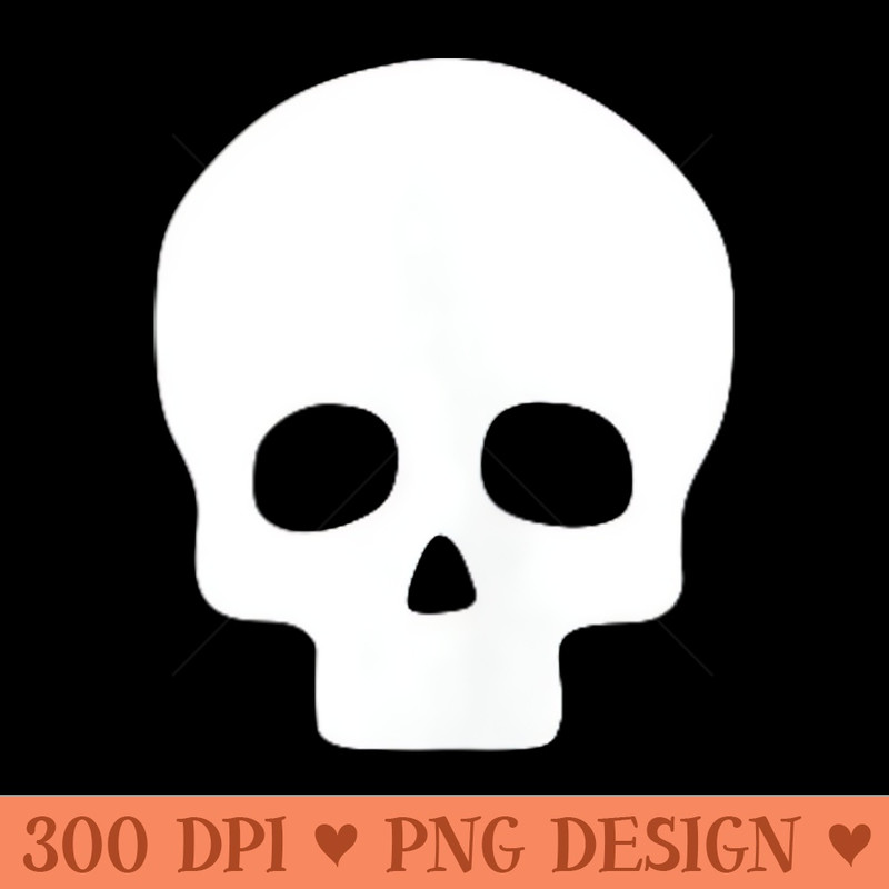 Simple Skull Design Classic Look For Skull Lovers - Beautiful PNG download - Spice Up Your Sublimation Projects