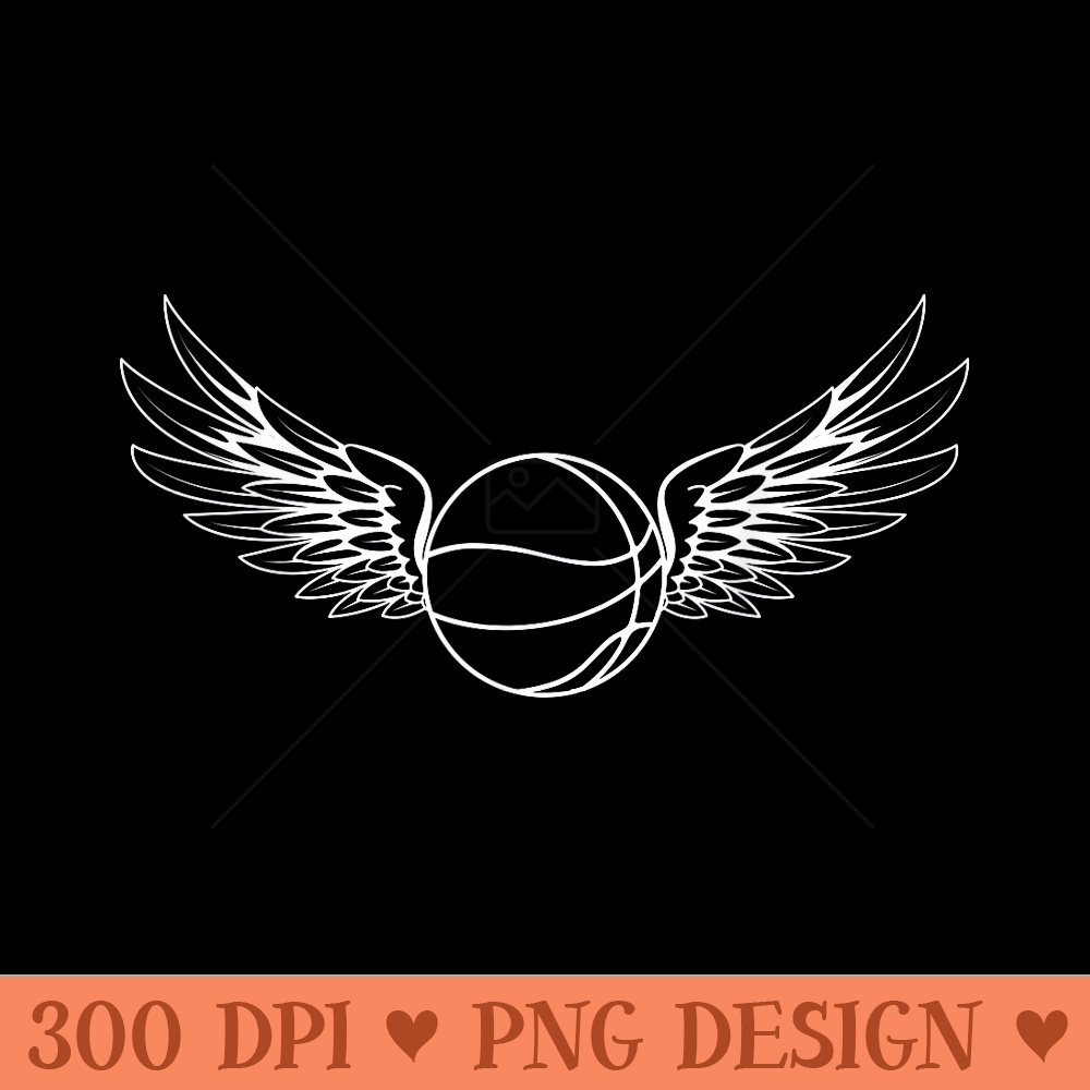 Basketball Wings Dribble Dunk Shooting Guard Coach - Sublimation PNG Designs - Unique And Exclusive Designs