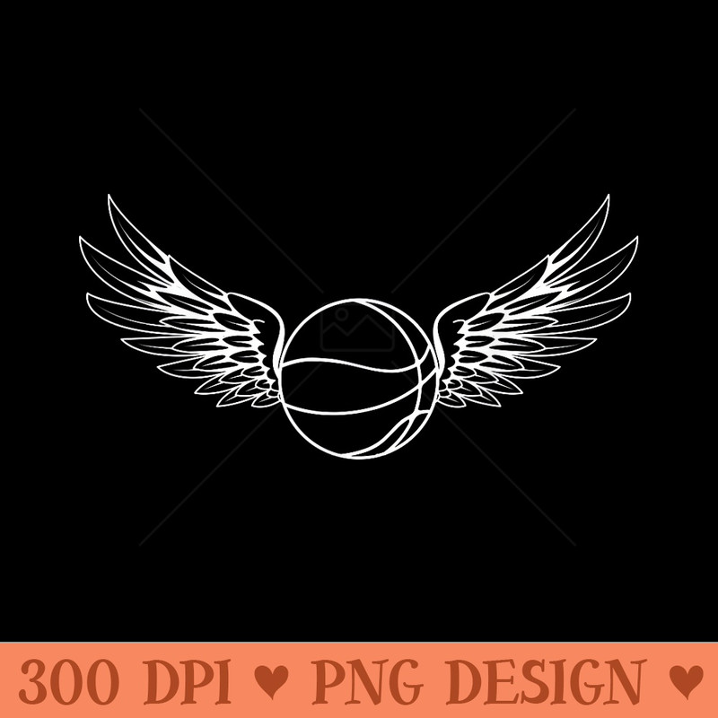 Basketball Wings Dribble Dunk Shooting Guard Coach - Sublimation PNG Designs - Unique And Exclusive Designs