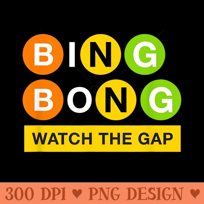 Funny NYC Subway Bing Bong Rally Sound - PNG Clipart for Graphic Design - Create with Confidence