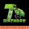 Marvel Avengers Hulk Smash 7th Birthday - Vector PNG download - Quick And Seamless Download Process