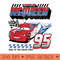 Disney Pixar Cars Lightning McQueen Americana Car Race - PNG download with transparent background - Perfect for Sublimation Mastery
