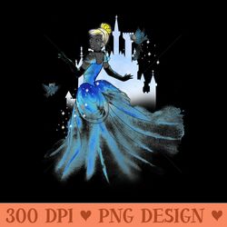 disney cinderella water color graphic t - png design downloads