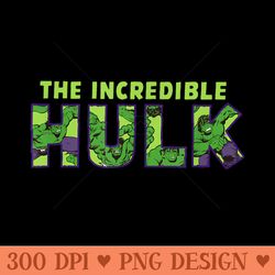 marvel the incredible hulk - vector png download