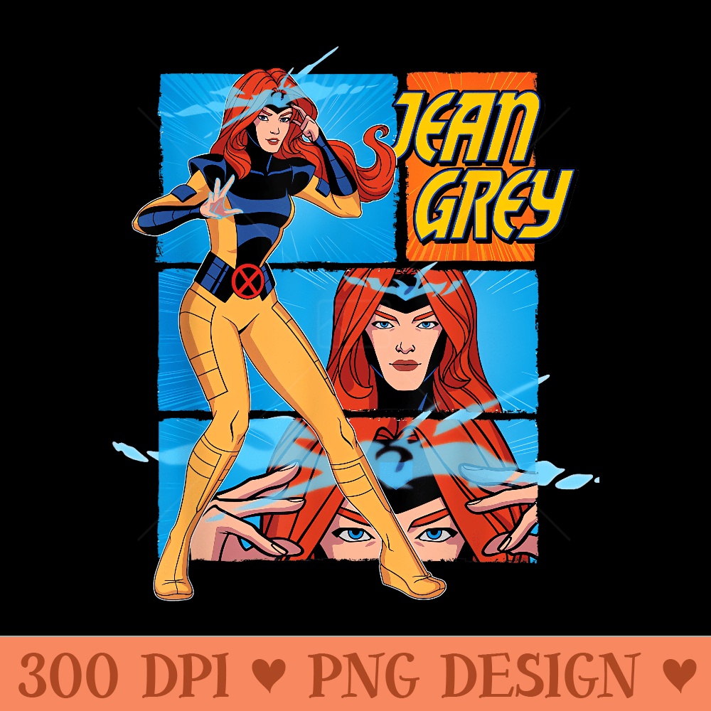 Marvel Studios XMen u201997 Jean Grey Telepathy Action Panels - High Quality PNG files - Revolutionize Your Designs