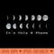 its only a phase moon shirt funny moon quote space shirt - Unique PNG Artwork - Quick And Seamless Download Process