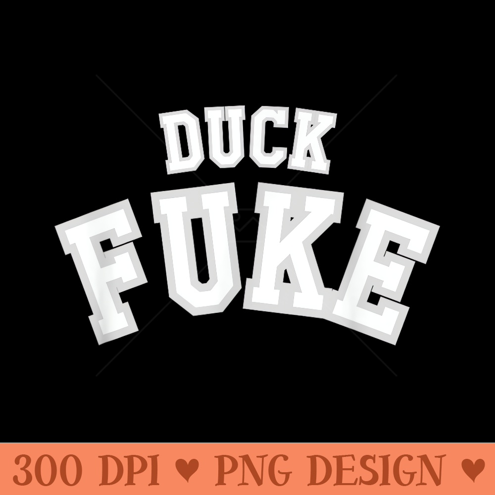 Duck Fuke College Style Rival Edition - Unique PNG Artwork - Premium Quality PNG Artwork