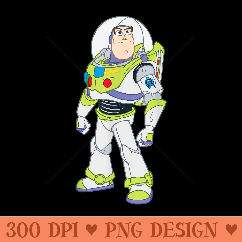 Disney Pixar Toy Story Buzz Lightyear Strong Pose - Design PNG template - Premium Quality PNG Artwork