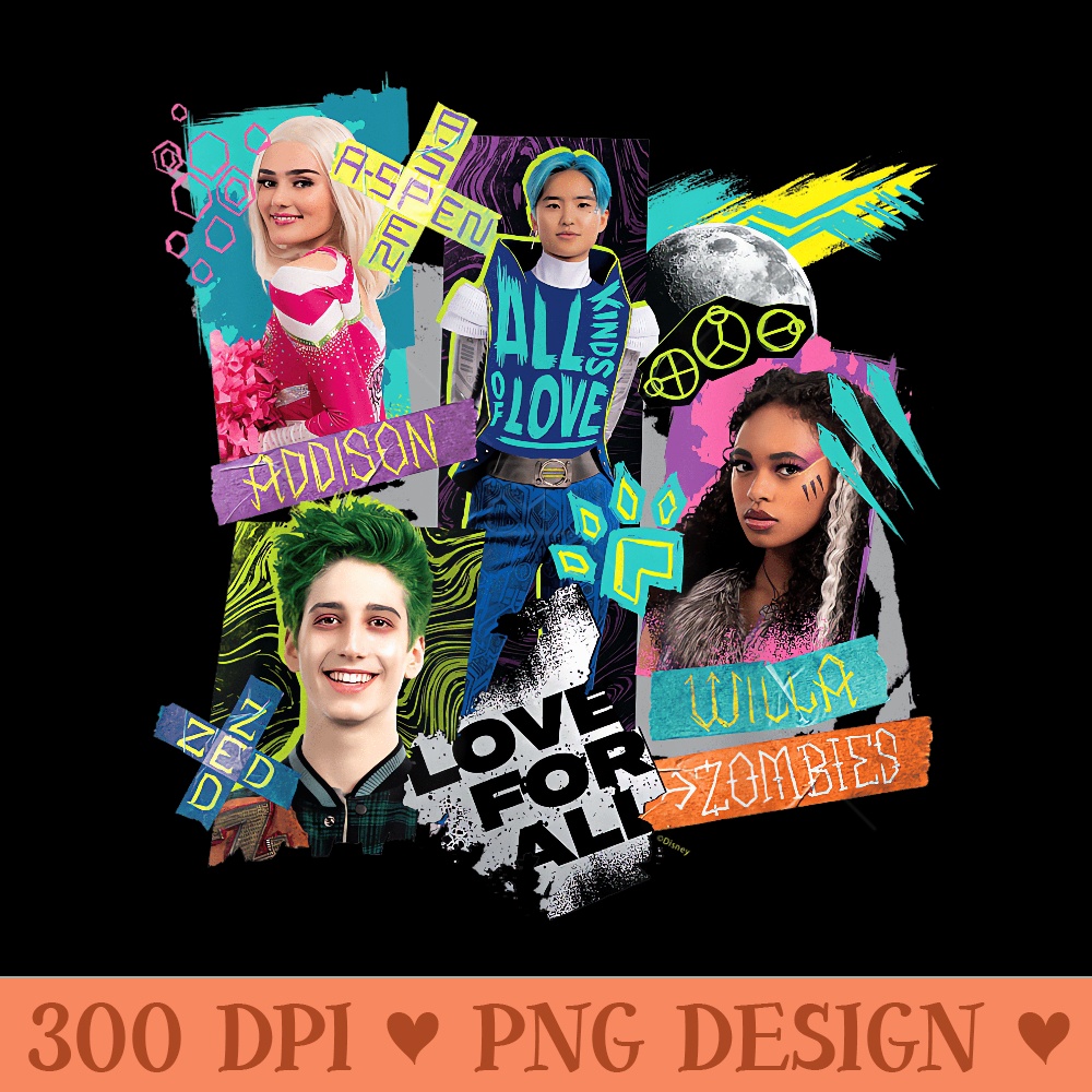 Disney Channel Zombies 3 Love for All, All Kinds of Love - PNG Templates - Unlock Vibrant Sublimation Designs