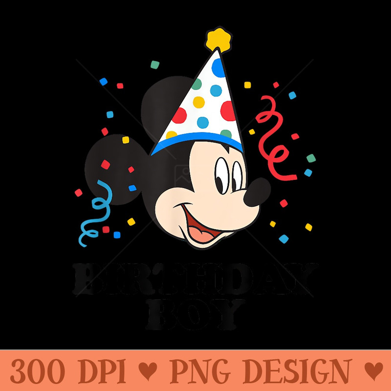 Disney Mickey Mouse Birthday T - Transparent PNG Clipart - Bold & Eye Catching