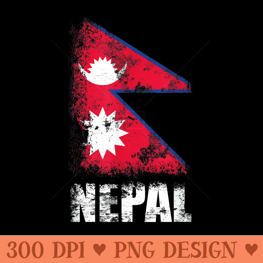 Nepal Flag T  Nepalese Flag - Unique Sublimation PNG Download - Perfect for Creative Projects