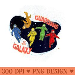 marvel guardians of the galaxy volume 3 team in spacesuits - png download with transparent background