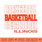 Basketball Illinois in Modern Stacked Lettering - PNG image download - Trendsetting And Modern Collections