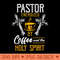 Vintage Pastor Energized Coffee And The Holy Spirit Preacher - PNG Art Files - Perfect for Sublimation Art