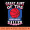 Great Aunt Of The Birthday Baller Basketball Theme Bday - Beautiful PNG download - Easy To Print And User Friendly Designs