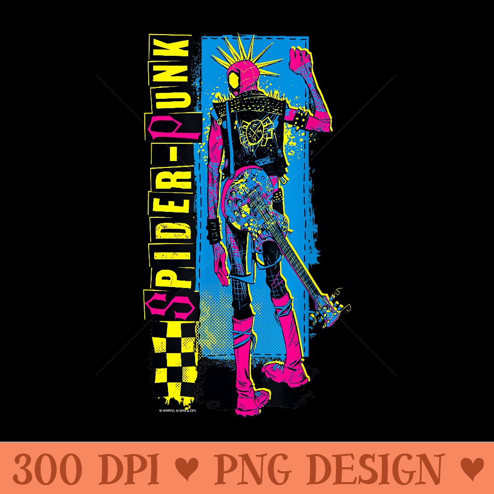 Marvel SpiderMan Across the SpiderVerse SpiderPunk Away - PNG Design Files - Stunning Sublimation Graphics