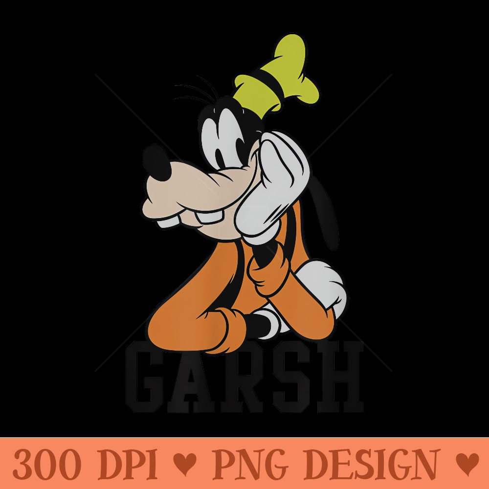Disney Garsh Goofy - Printable PNG Images - Quick And Seamless Download Process
