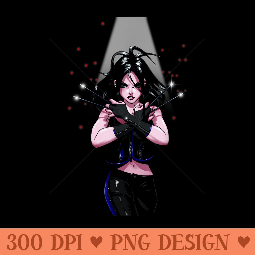 Marvel XMen X23 In The Spotlight Cool Portrait - PNG graphics - Instant Access To Downloadable Files