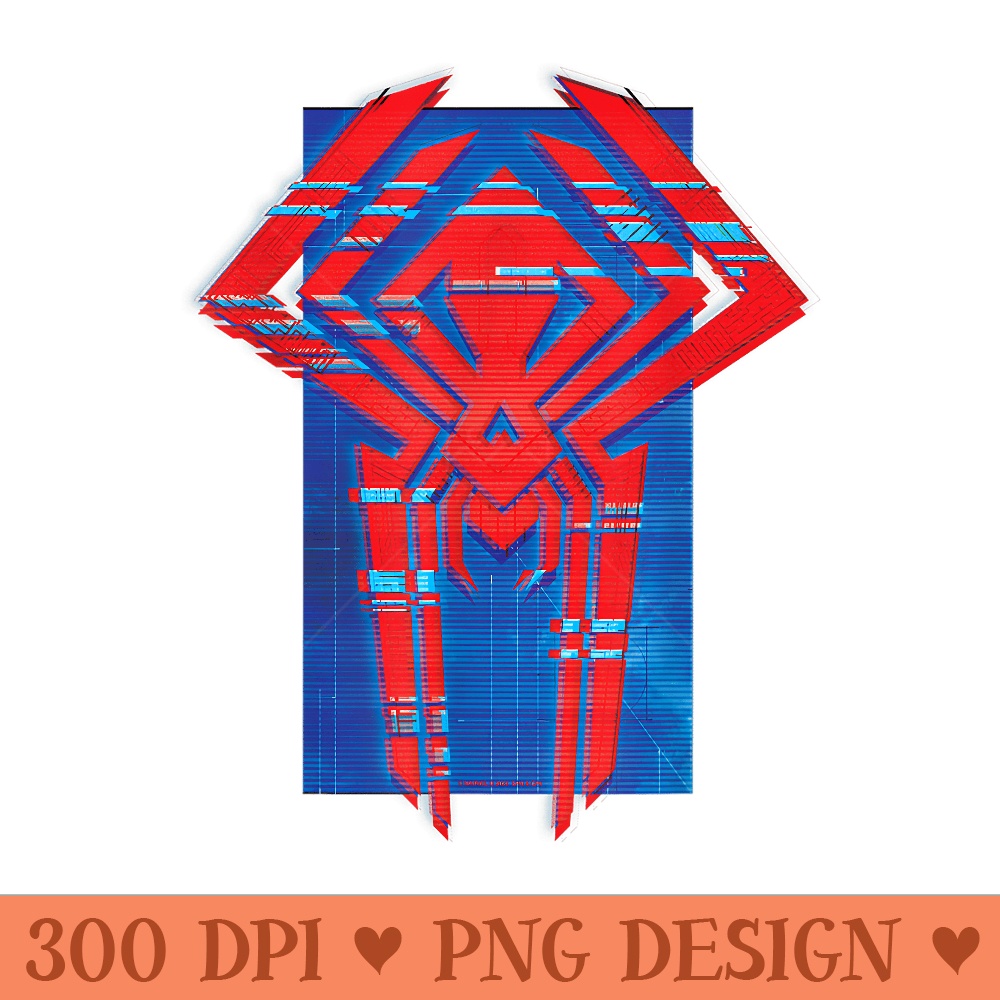 Marvel SpiderMan Across the SpiderVerse 2099 Symbol Icon - Trendy PNG Designs - Revolutionize Your Designs