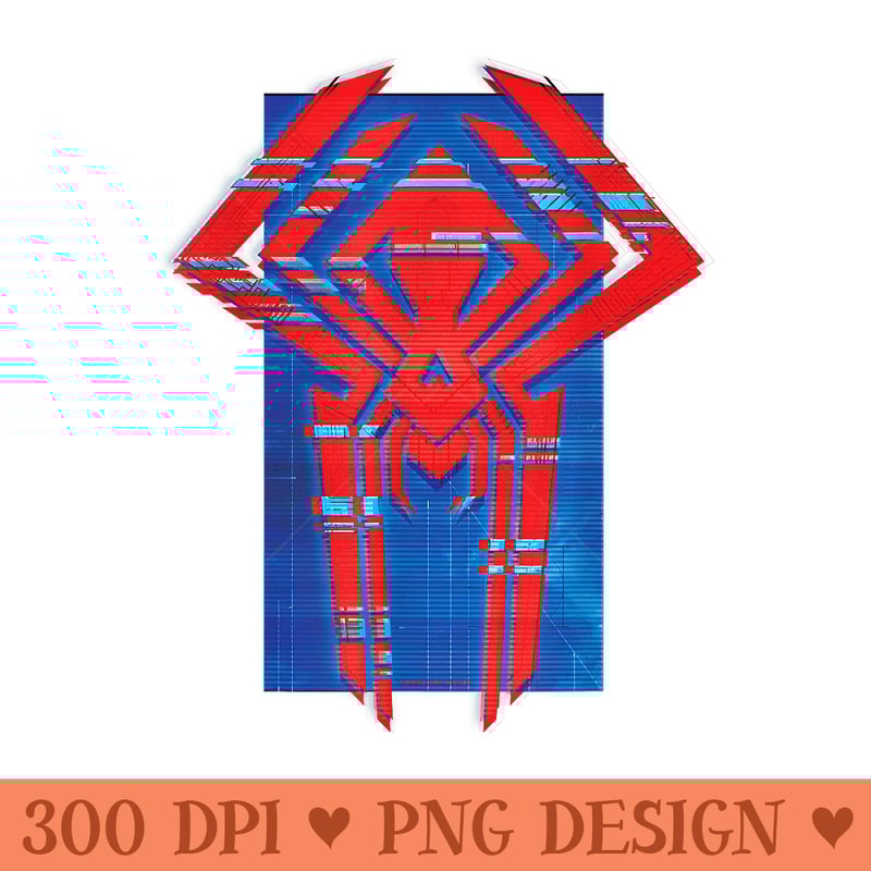 Marvel SpiderMan Across the SpiderVerse 2099 Symbol Icon - Trendy PNG Designs - Revolutionize Your Designs