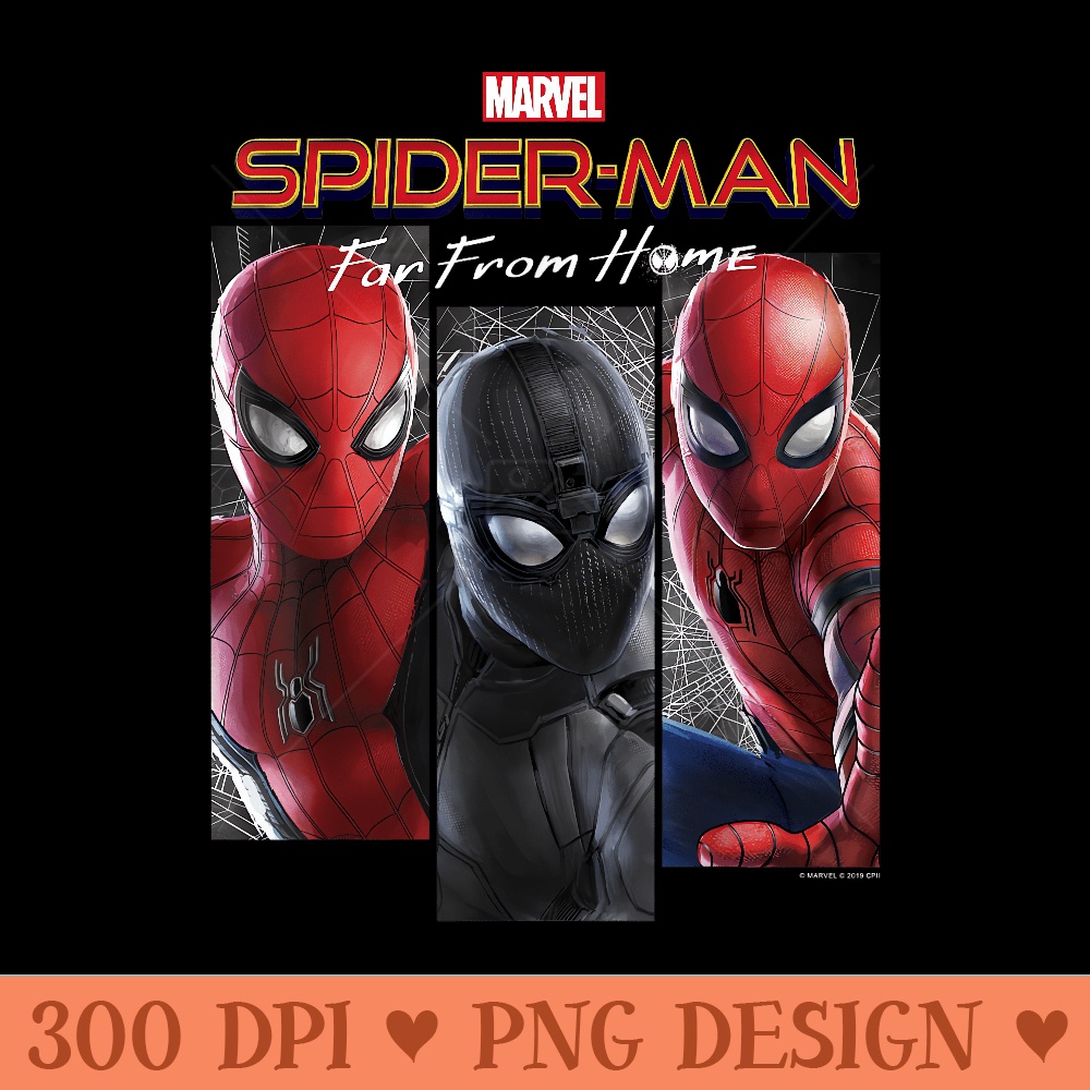Marvel SpiderMan Far From Home Suit Panel Logo - PNG clipart download - Lifetime Access To Purchased Files