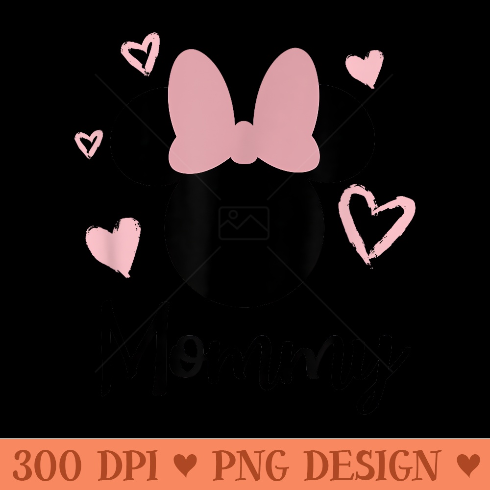 Disney Mothers Day Mommy Minnie - PNG Art Files - Perfect for Creative Projects