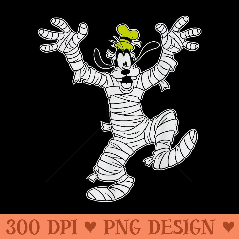 Disney Goofy in Mummy Halloween - Printable PNG Images - Revolutionize Your Designs